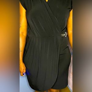 Cute black evening dress for work or going out.